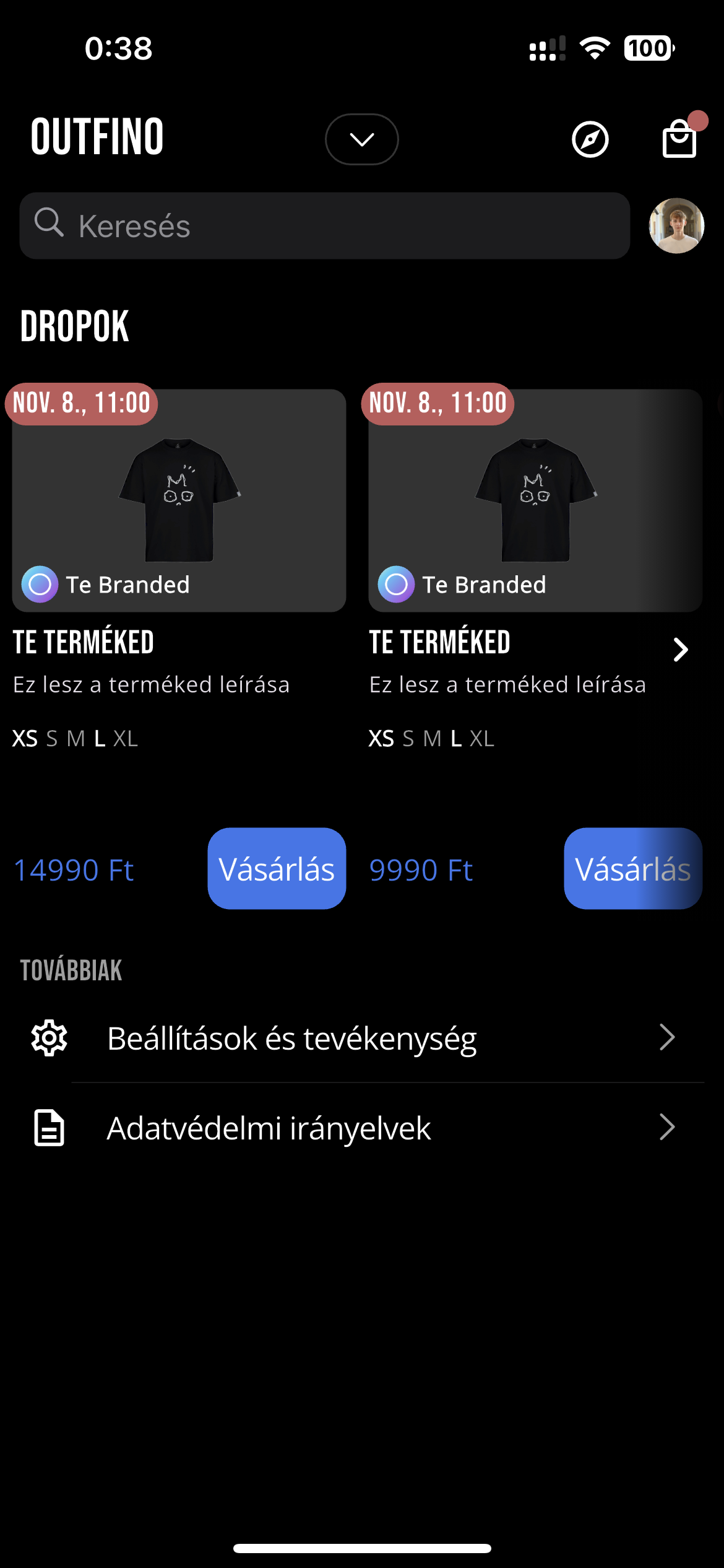 Outfino app